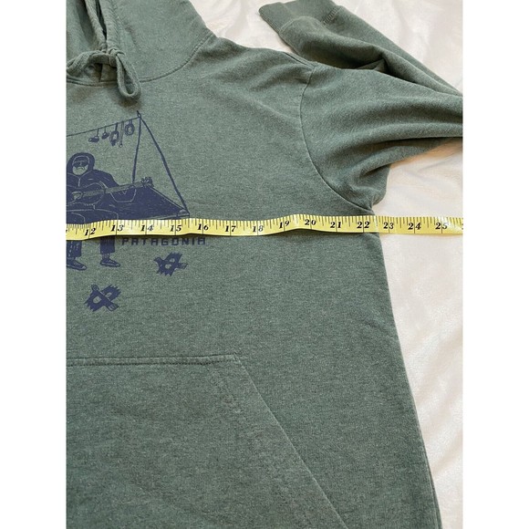 Patagonia Mens Pullover Organic Cotton Rock Climbing Hiking Guitar Hoodie Sz S - Picture 4 of 5